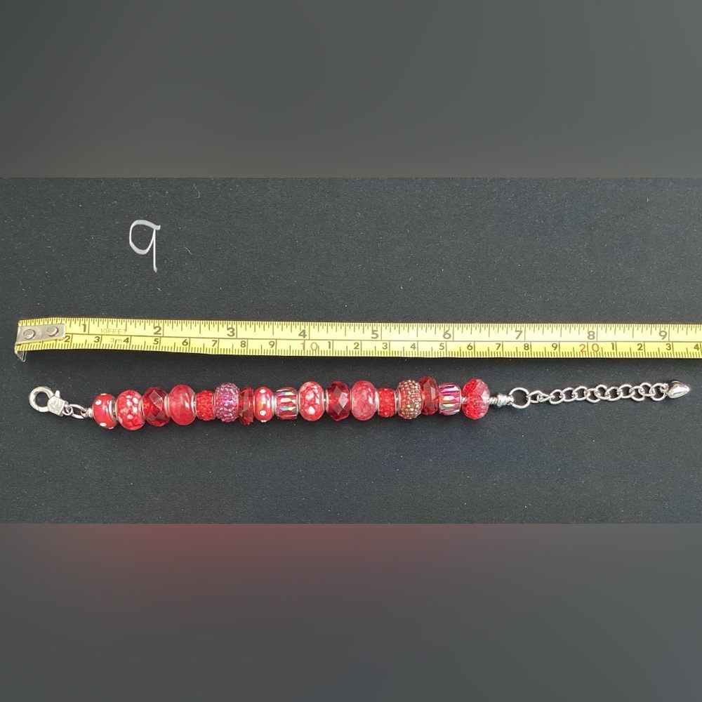 Lampwork Bead Charm Bracelet - Picture 3 of 3